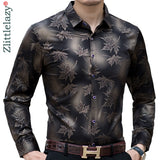 2021 New Social Long Sleeve Maple Leaf Designer Shirts Men Slim Fit Vintage Fashions Men&#39;s Shirt Man Dress Jersey Clothing 36565