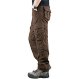 2021 Spring Mens Cargo Pants Khaki Military Men Trousers Casual Cotton Tactical Pants Men Big Size Army Pantalon