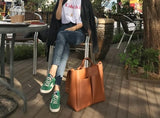 2021 new Pu Leather laptop Bag Simple Handbags Famous Brands Women Shoulder Bag Casual Big Tote Vintage Ladies Crossbody Bags