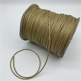 0.5mm 0.8mm 1mm 1.5mm 2mm Black Waxed Cotton Cord Waxed Thread Cord String Strap Necklace Rope For Jewelry Making