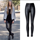 2021 Fashion Women Jeans,fitting High Waist slim Skinny woman Jeans,Faux leather jeans,stretch Female jeans,pencil pants C1075