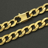 100% Stainless Steel Bracelet 6/8/12 mm 8 Inches Curb Cuban Chain Gold Color Bracelets for Men Women Free Shipping Factory Offer