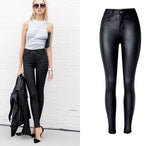 2021 Fashion Women Jeans,fitting High Waist slim Skinny woman Jeans,Faux leather jeans,stretch Female jeans,pencil pants C1075