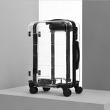 20&quot;22&quot;24&quot;26&quot; Inch Brand Transparent Trolley Bag Travel Suitcase Cabin Rolling Luggage On Wheels