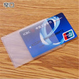 10pcs Waterproof Transparent Card Holder Plastic Card id Holders Case To Protect Credit Cards Card Protector Cardholder