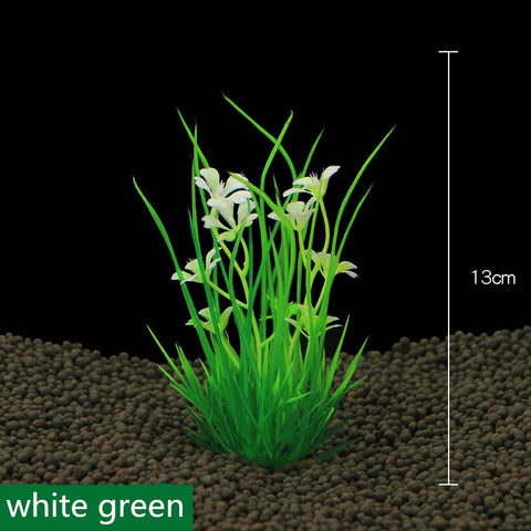 2017 New 13cm Underwater Artificial Aquatic Plant Ornaments For Aquarium Fish Tank Green Water Grass Landscape Decoration image