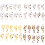 20Pcs Boho Style Lobster Claw Clasps Jump Rings Split Ring Making Hook Beads Crimp End Spring Necklace Snap Chains Connector Set