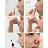 6Pcs/Set Beauty Nose Clip Corrector Massage Tool Nose Up Lifting Shaping Clip Clipper Shaper Bridge Straightening No Pain 3 Size