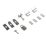 7pcs Clasp Lock Lockbutton Metal Hardware For DIY Handbag Shoulder Bag Purse