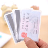 10pcs Waterproof Transparent Card Holder Plastic Card id Holders Case To Protect Credit Cards Card Protector Cardholder