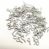 100pcs/lot 4x8mm Mini Eye Pins Eye pins Hooks Eyelets Screw Threaded Metal Jewelry Pendant Clasps DIY Jewelry Making Accessories