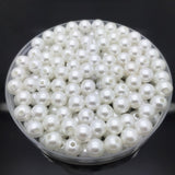 4mm-20mm White Ivory Imitation Pearls Round Pearl Spacer Loose Beads DIY Jewelry Making Necklace Bracelet Earrings Accessories