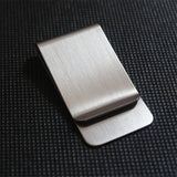 1PC High Quality Stainless Steel Metal Money Clip Fashion Simple Silver Dollar Cash Clamp Holder Wallet for Men Women