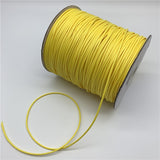 0.5mm 0.8mm 1mm 1.5mm 2mm Black Waxed Cotton Cord Waxed Thread Cord String Strap Necklace Rope For Jewelry Making