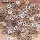 60PCS 10 Color Small Size 8-15mm Mix Alloy Mechanical Steampunk Cogs &amp; Gears Diy Accessories New Oct Drop Ship