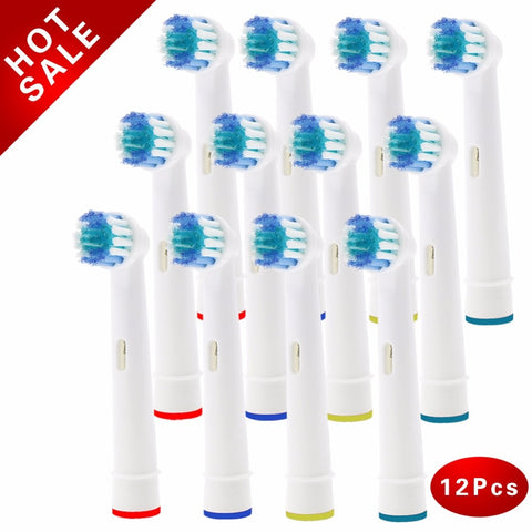 12×Replacement Brush Heads For Oral-B Electric Toothbrush Fit Advance Power/Pro Health/Triumph/3D Excel/Vitality Precision Clean image