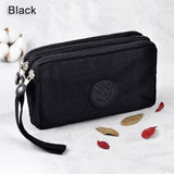 3 Zippers Lady Purses Women Wallets Brand Clutch Coin Purse Cards Keys Money Bags Canvas Short Woman Girls Wallet Handbags Burse