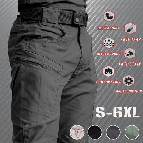 2021 Men's Lightweight Tactical Pants Breathable Summer Casual Army Military Long Trousers Male Waterproof Quick Dry Cargo Pants image