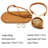 1 Set Handmade Handbag Bag Set Leather Bag Bottoms With Hardware Package Accessories HandBag Shloulder Straps DIY Women Backpack