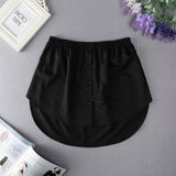 2021 New Fashion Women Fake False Shirt Tail Blouse Hem Cotton Detachable Underskirt Skirt UK Shirt Skirt