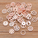 60PCS 10 Color Small Size 8-15mm Mix Alloy Mechanical Steampunk Cogs &amp; Gears Diy Accessories New Oct Drop Ship