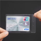 10pcs Waterproof Transparent Card Holder Plastic Card id Holders Case To Protect Credit Cards Card Protector Cardholder