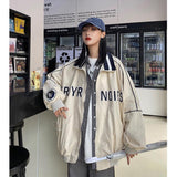 2021 spring letter jacket new all-match preppy style baseball hoodie women men's  loose thin casual lovers cool wear sweatshirt