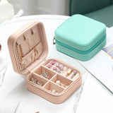 2021 Jewelry Organizer Display Travel Jewelry Case Boxes Travel Portable Jewelry Box Leather Storage Organizer Earring Holder