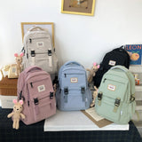 2021 New Waterproof Nylon Women Backpack Korean Japanese Fashion Female Students Schoolbag Multilayer Simple Sense Travel bag