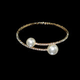 2021 Trendy Rhinestone Silver Plated  jewelry pearl bracelets pearl jewelry For Women Crystal Bangles & Bracelets gifts