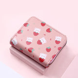 2021 New Women Cute Cartoon Wallet Small Zipper Girl Brand Designed Pu Leather Coin Purse Female Card Holder