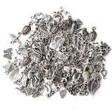 100pcs Tibetan Silver Mixed Pendant Beads Jewelry Bracelets Earrings Necklace Making DIY Craft Art Charms