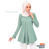 2021 Girl&#39;s Blouse Long Sleeve Casual Women Top Islamism Blouses for Muslim Women Many Colors Muslim Fashion Women