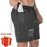 2021 Summer Running Shorts Men 2 in 1 Sports Jogging Fitness Shorts Training Quick Dry Mens Gym Men Shorts Sport gym Short Pants