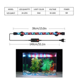 90-260V Aquarium Light LED Waterproof Fish Tank Clip Light Underwater Decor Lighting Submersible Lamp Plant Grow Lamp 18-58 CM