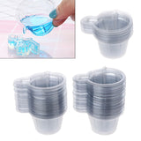 20-100Pcs 40ML Plastic Disposable Cups Dispenser Silicone Resin Mold Kit For DIY Epoxy Resin Jewelry Making Tools Accessories