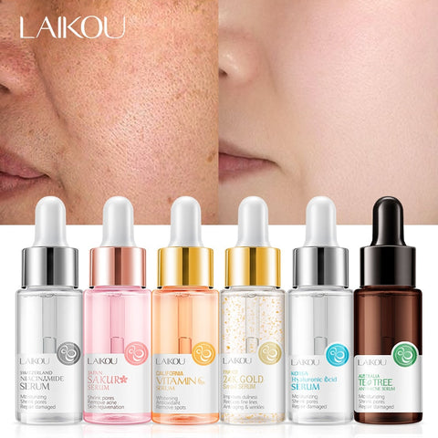 15ml LAIKOU Hyaluronic Acid Moisturizing Serum Whitening Nourishing Face Essences Fades Acne Marks Oil Control Smooth Skin Care image