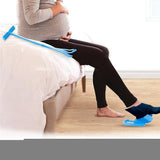 1pcs Sock Slider Aid Blue Helper Kit No Bending Shoe Horn Suitable For Socks Foot Brace Support Helps Put Socks On Off