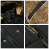 2021 Winter New Warm Thick Fleece Parkas Men Waterproof Hooded Fur Collar Parka Jacket Coat Men Autumn Fashion Casual Parkas Men