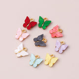 10pcs 13x13mm 9 Color Resin Animal Butterfly Charms for Jewelry Making Pendants Necklaces Cute Earrings DIY Handmade Accessories