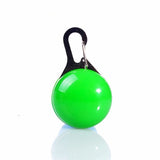 1PC Glowing Dog Pendant Necklace Luminous Buckle Luminous Round Flashing Lighting Pet Safety Blinking