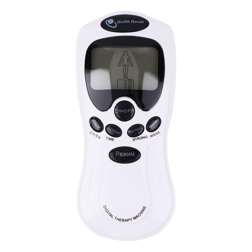 8-Mode Electric Tens Muscle Stimulator Ems Acupuncture Face Body Massager Digital Therapy Herald Massage Tool Electrostimulator