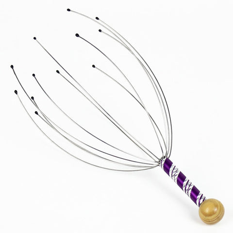 2Pcs Head Massager Neck Massage Octopus Scalp Stress Relax Spa Wholesale Scalp Relax Spa Headache Stimulate Blood Circulate image