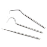 1Set Metal Stainless Steel Oral Cleaning Tooth Flossing Artifact Portable Pendant Toothpick Tube Stronger Dental Floss