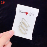 3Pcs/Set Double Pearl Brooch Pins Anti-fade Exquisite Elegant Brooches for Women Sweater Coat Summer Dress Decoration