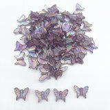 30pcs 15mm Colour AB Charms Butterfly Shape Acrylic Beads Loose Spacer Beads for Jewelry Makeing DIY Handmade Bracelet