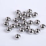 30-100Pcs/Lot Stainless Steel Bracelet Big Hole Beads Diy Handicraft Accessories Findings Loose Spacer Beads For Jewelry Making