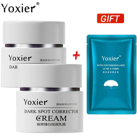 2pcs Yoxier Dark Spot Removal Cream Freckle Cream Dark Spots Corrector Fade Pregnancy Spot Melanin Pigmentation Whiten Skin Care image