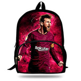 16-Inch Children Messi Football Super Star Printing School Bags For Teenagers Mochila Backpack Kids Boys Daily Book Bag