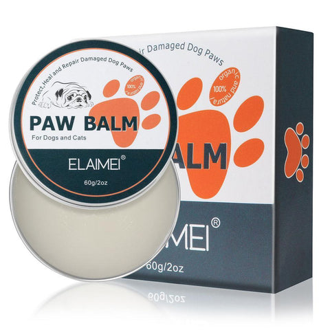 60g Pet Paw Care Cream Soother Dry Cracked Irritated Organic All Natural Ingredients Moisturizing Protection Forefoot Toe Health image